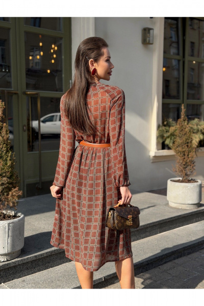 Платье Legend Style D-024 бордовый - фото 8