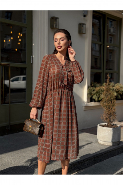 Платье Legend Style D-024 бордовый - фото 7