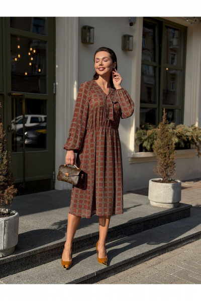 Платье Legend Style D-024 бордовый - фото 6