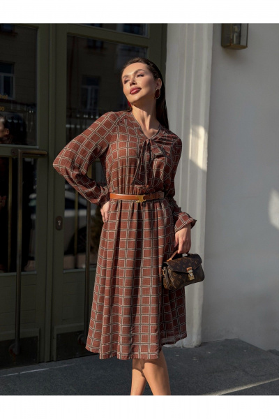 Платье Legend Style D-024 бордовый - фото 3