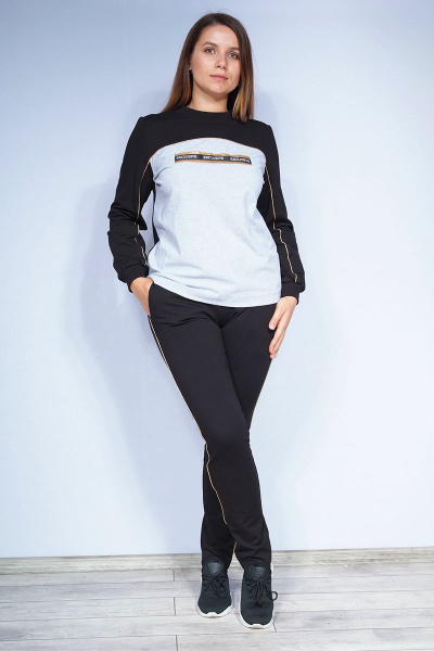 Брюки, джемпер, куртка LUXTEX 2019 серо-синий - фото 2