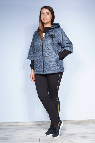 Брюки, джемпер, куртка LUXTEX 2019 серо-синий - фото 1