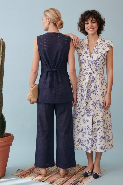 Брюки, жилет Lokka 1908 глубокий_темно-синий - фото 8