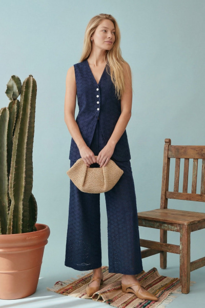 Брюки, жилет Lokka 1908 глубокий_темно-синий - фото 5