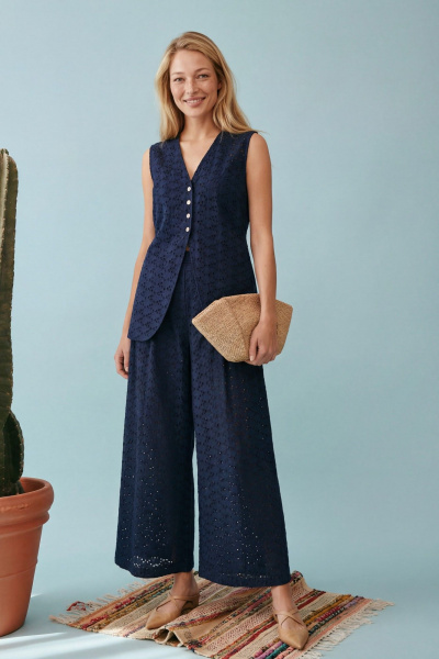 Брюки, жилет Lokka 1908 глубокий_темно-синий - фото 4