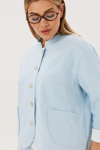 Блуза, брюки, жакет Fantazia Mod 5385 голубой - фото 13