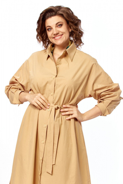 Платье Диомант 2170 карамель - фото 3