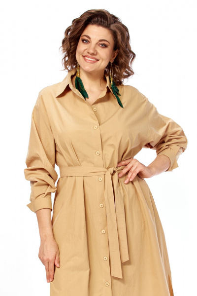 Платье Диомант 2170 карамель - фото 2