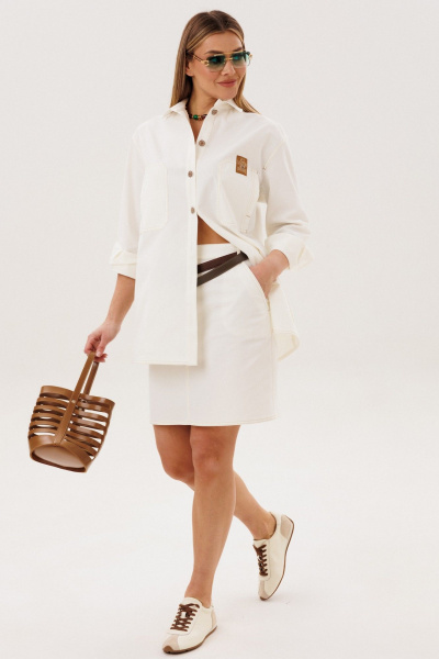 Рубашка, юбка Fantazia Mod 5397 молочный - фото 1