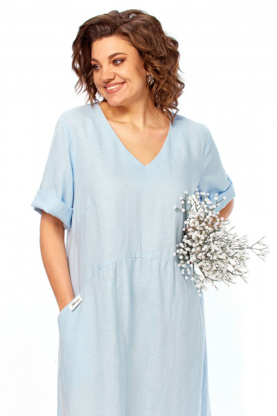 Платье Диомант 2172 голубой - фото 9