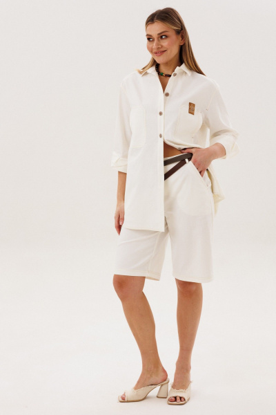 Бальзам для рук, бант, кюлоты, рубашка Fantazia Mod 5411 молочный - фото 9