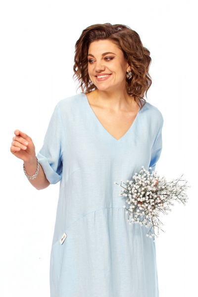 Платье Диомант 2172 голубой - фото 4