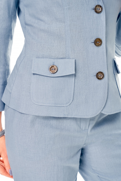 Брюки, жакет DOGGI 2848/1 голубой - фото 6