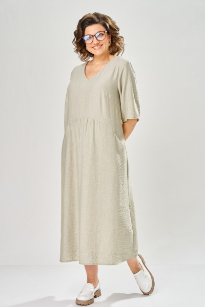 Платье Диомант 2182 бежевый - фото 13