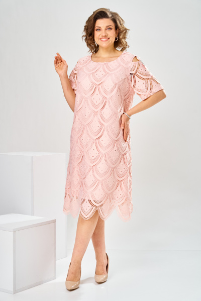 Платье Romanovich Style 1-2181 пудровый - фото 4