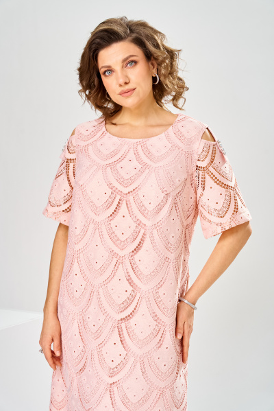 Платье Romanovich Style 1-2181 пудровый - фото 5