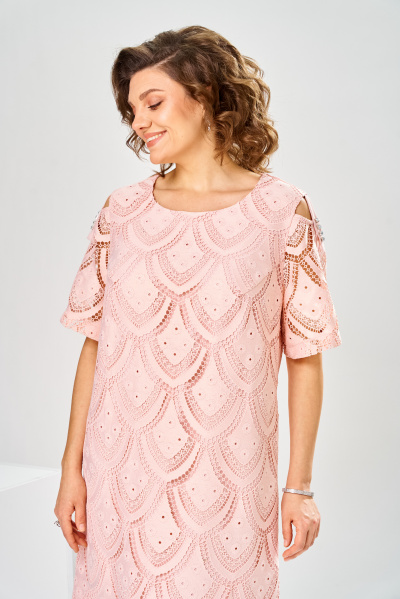 Платье Romanovich Style 1-2181 пудровый - фото 7