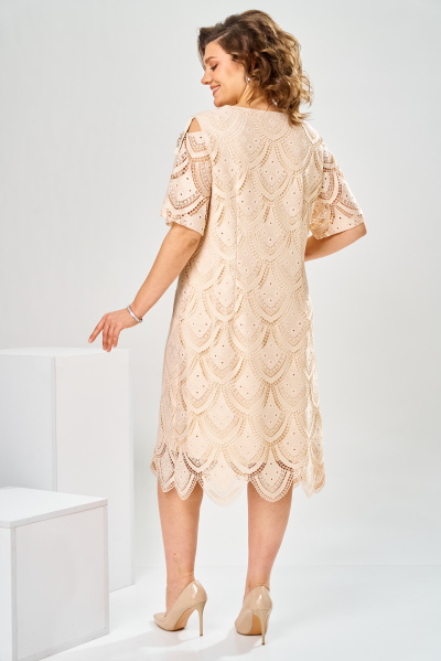 Платье Romanovich Style 1-2181 кремовый - фото 12