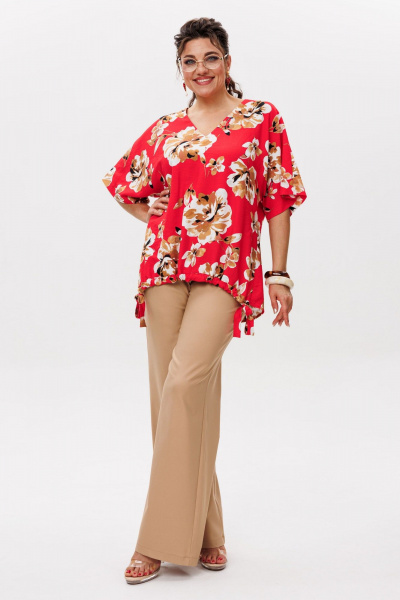 Брюки Anelli 1630 светлый-тофифи - фото 9