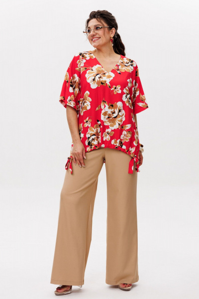 Брюки Anelli 1630 светлый-тофифи - фото 8