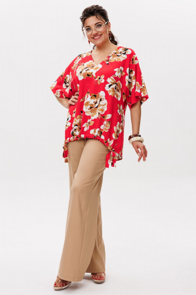 Брюки Anelli 1630 светлый-тофифи - фото 7