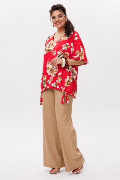 Брюки Anelli 1630 светлый-тофифи - фото 2