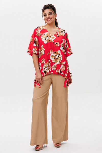 Брюки Anelli 1630 светлый-тофифи - фото 1