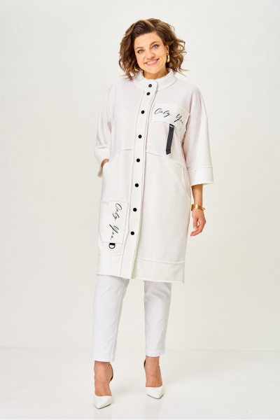 Кардиган Rumoda 2019 молочный - фото 9