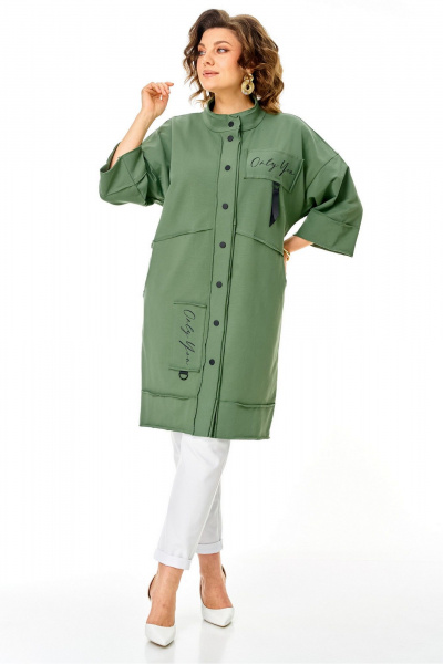 Кардиган Rumoda 2019 светло-зеленый - фото 8