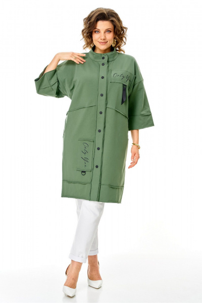 Кардиган Rumoda 2019 светло-зеленый - фото 7