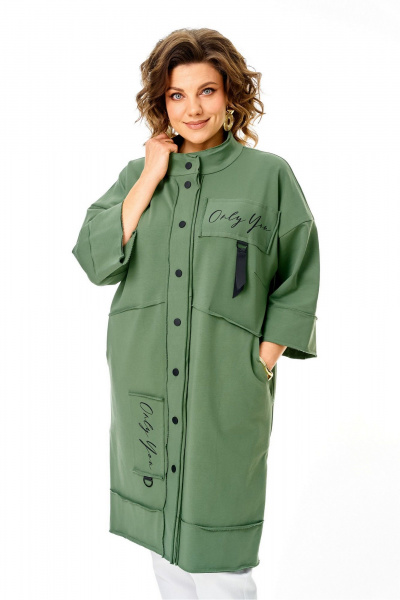 Кардиган Rumoda 2019 светло-зеленый - фото 6