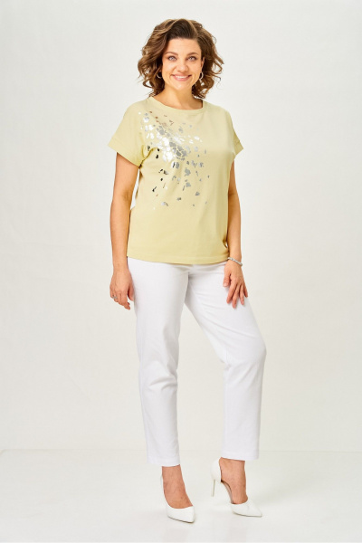 Джемпер Rumoda 2252 светло-желтый - фото 7