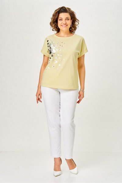 Джемпер Rumoda 2252 светло-желтый - фото 6