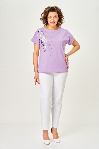 Джемпер Rumoda 2252 сиреневый - фото 7