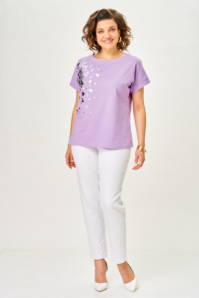 Джемпер Rumoda 2252 сиреневый - фото 6