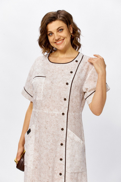 Платье ZigzagStyle 633 меланж - фото 1