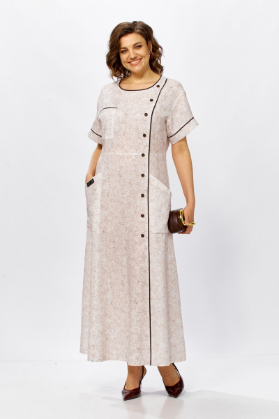 Платье ZigzagStyle 633 меланж - фото 4