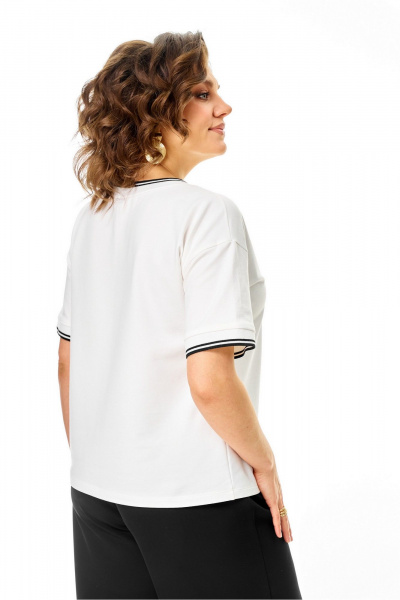 Джемпер Rumoda 2261_кр_молочный-черный - фото 12