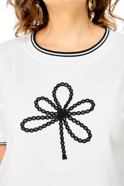 Джемпер Rumoda 2261_кр_молочный-черный - фото 10