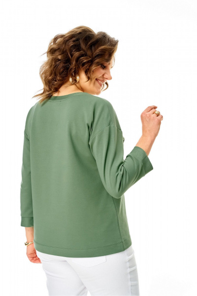 Джемпер Rumoda 2268 светло-зеленый - фото 11