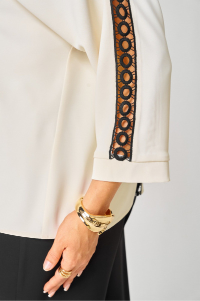 Блуза Rumoda 2274_дл_молочный - фото 9