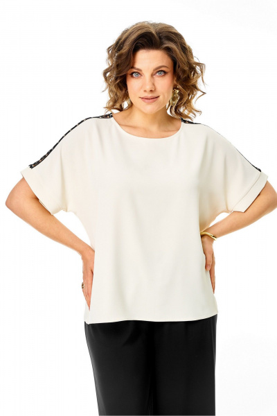 Блуза Rumoda 2274_кр_молочный - фото 1