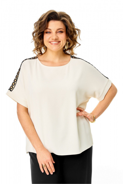 Блуза, брюки Rumoda 2275_кр_молочный-черный - фото 9