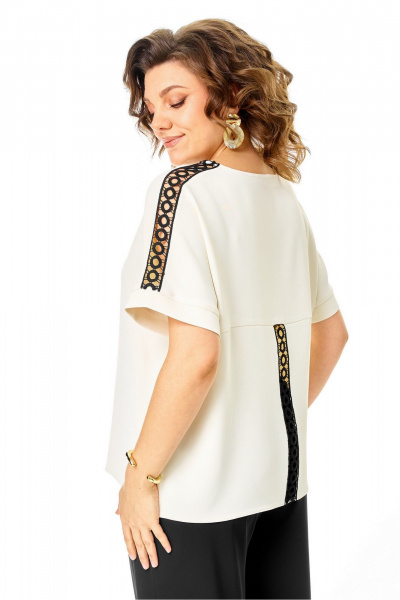 Блуза, брюки Rumoda 2275_кр_молочный-черный - фото 6