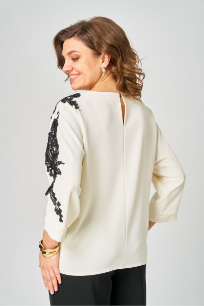 Блуза Rumoda 2277_дл_молочный - фото 13