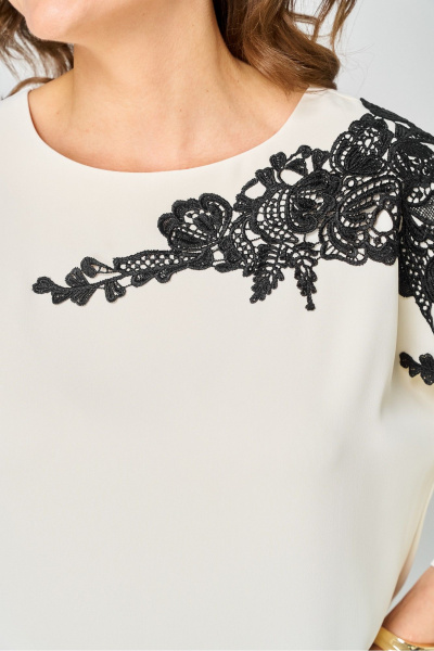 Блуза Rumoda 2277_дл_молочный - фото 9