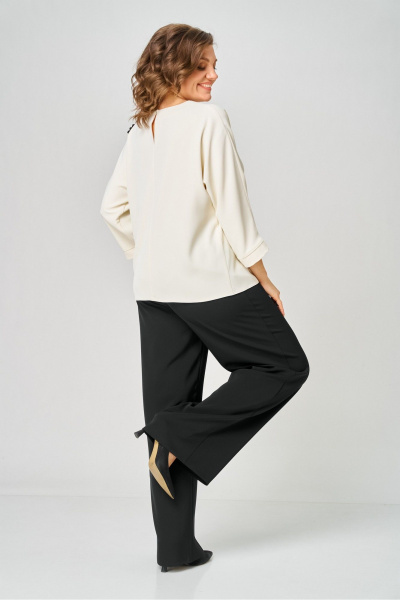 Блуза, брюки Rumoda 2278_дл_молочный-черный - фото 14