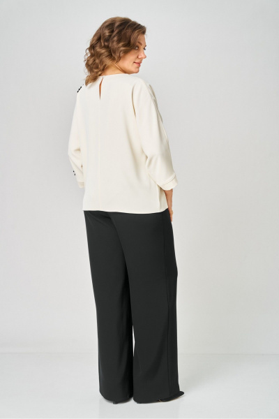 Блуза, брюки Rumoda 2278_дл_молочный-черный - фото 12