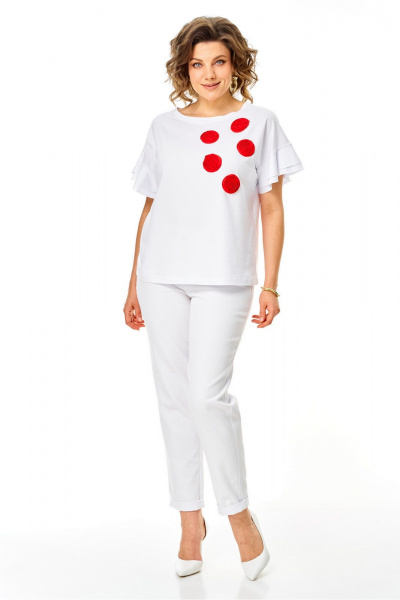 Джемпер Rumoda 2287 белый - фото 8