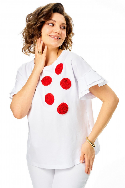 Джемпер Rumoda 2287 белый - фото 7